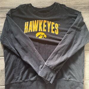 Hawkeyes Black Womens Long Sleeve